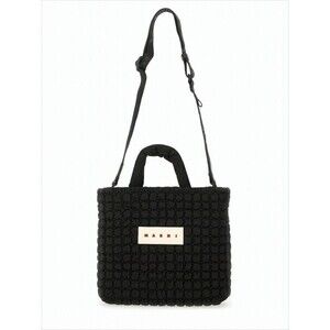 Marni Textured Black Tote Bag - NWT